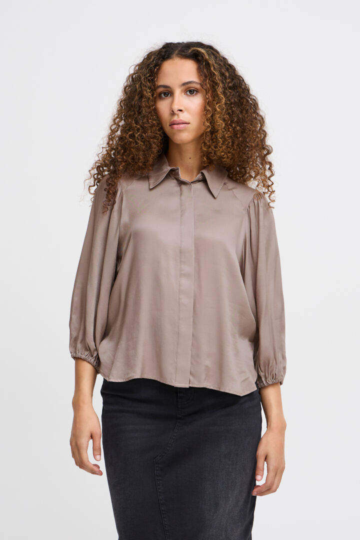 Ada 3/4 Sleeve Blouse (Fungi)