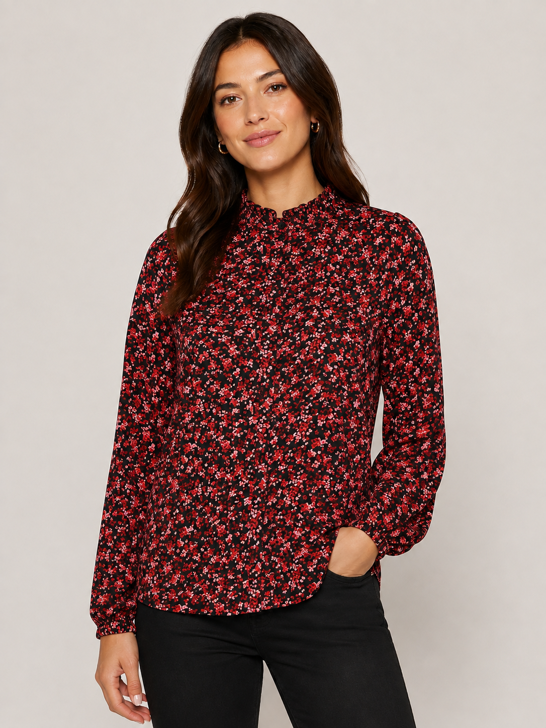 Ada Top (Black/Pink)