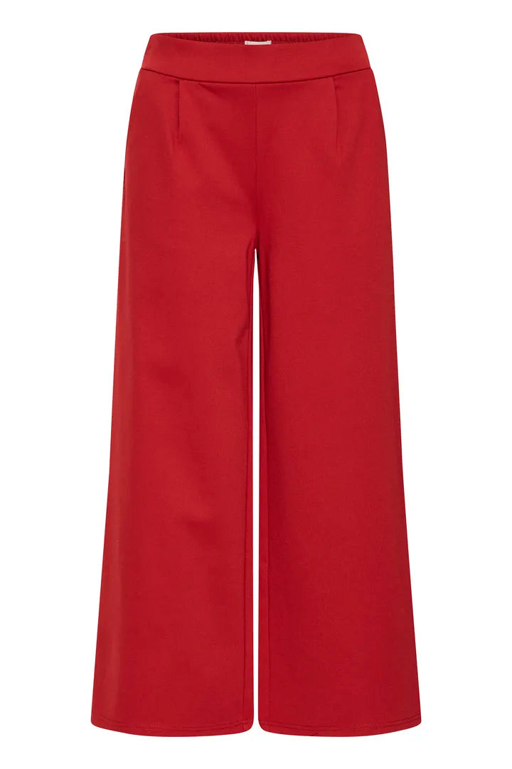 Kate Cropped Wide Leg Pants (Red Dahlia)