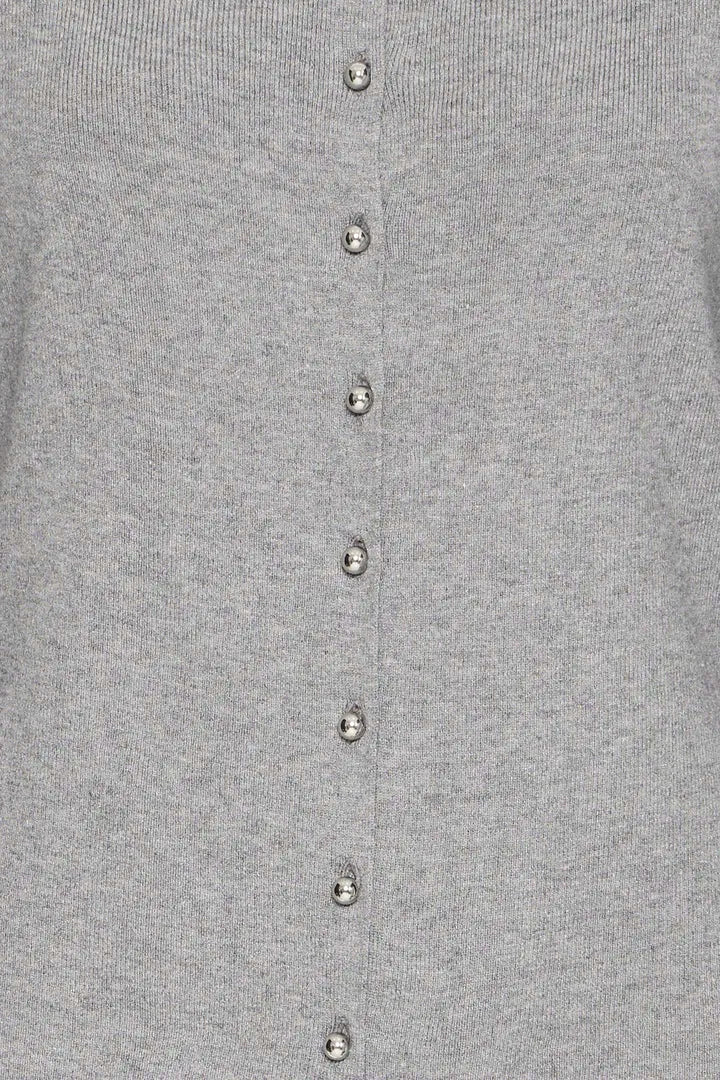 Clarisa Knit Top (Grey Melange)