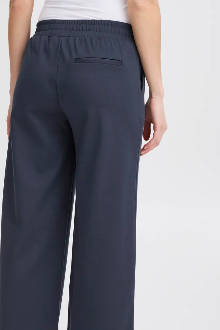 Kate Cropped Wide Leg Pants (Total Eclipse)
