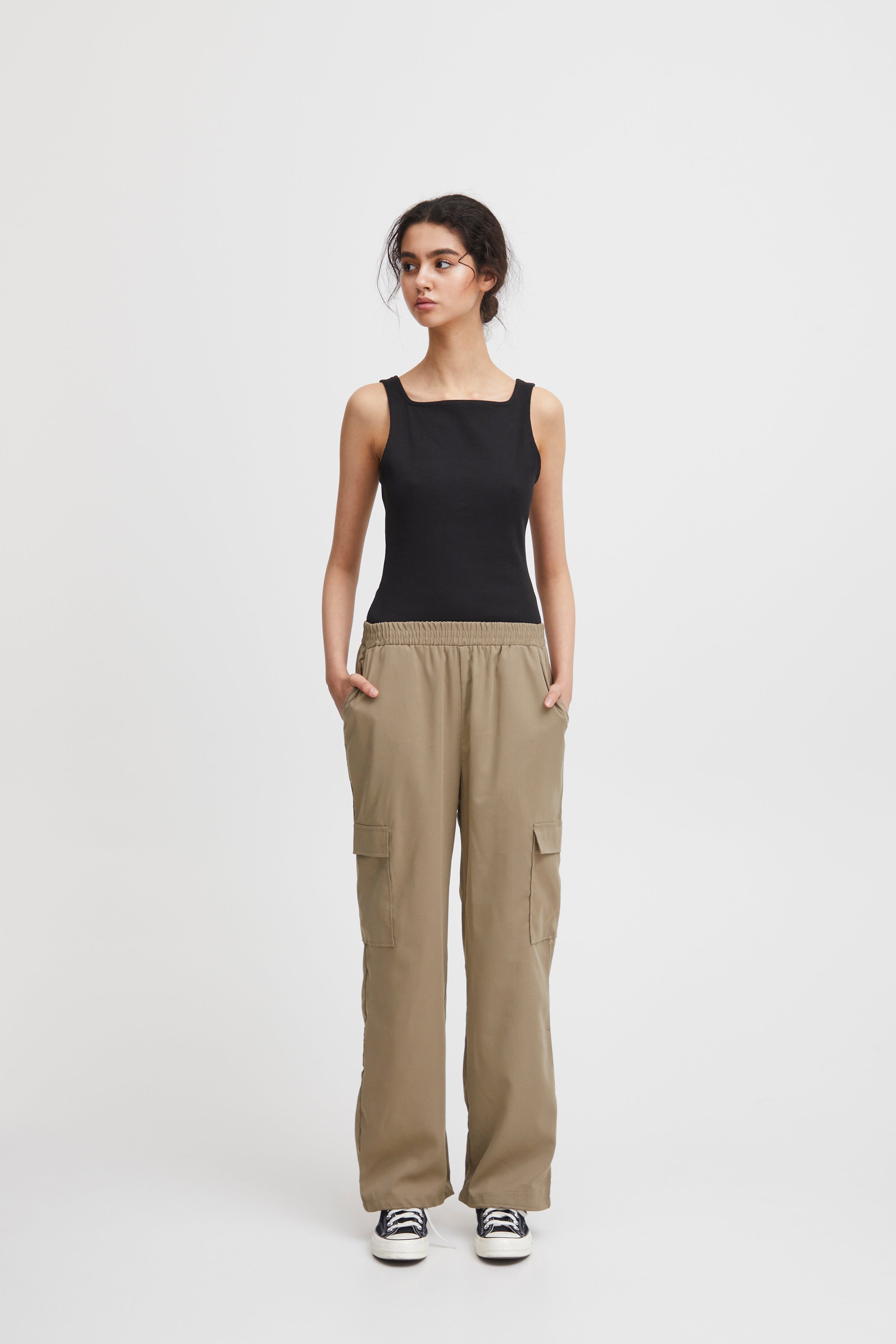 KECIA CARGO PANTS (KHAKI)