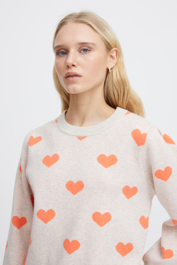 Brielle Jumper (Coral Heart)