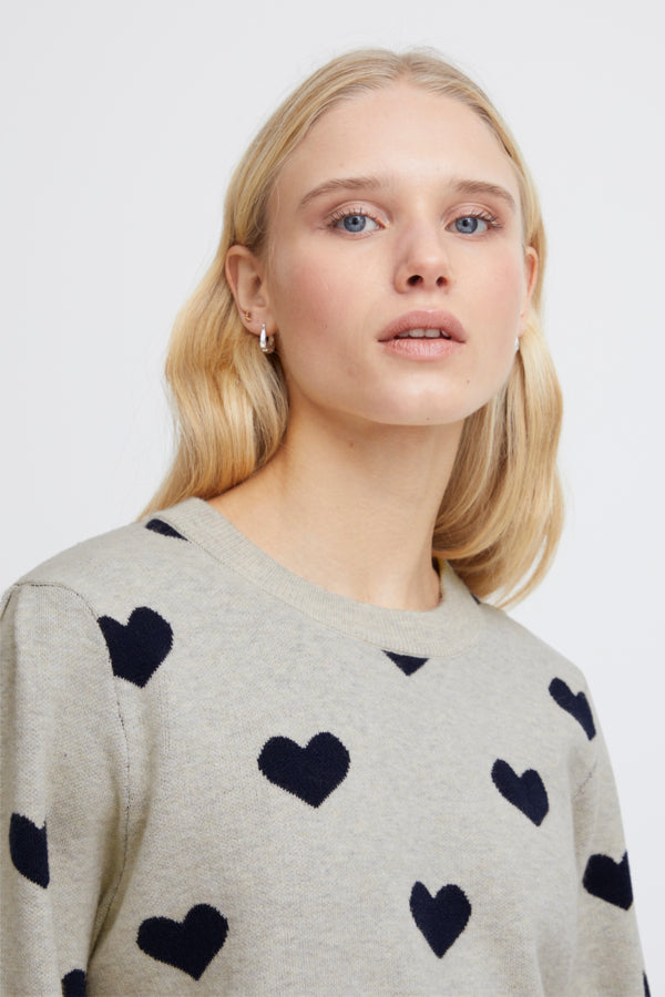 Brielle Jumper (Navy Heart)