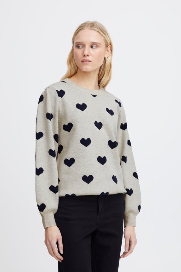 Brielle Jumper (Navy Heart)