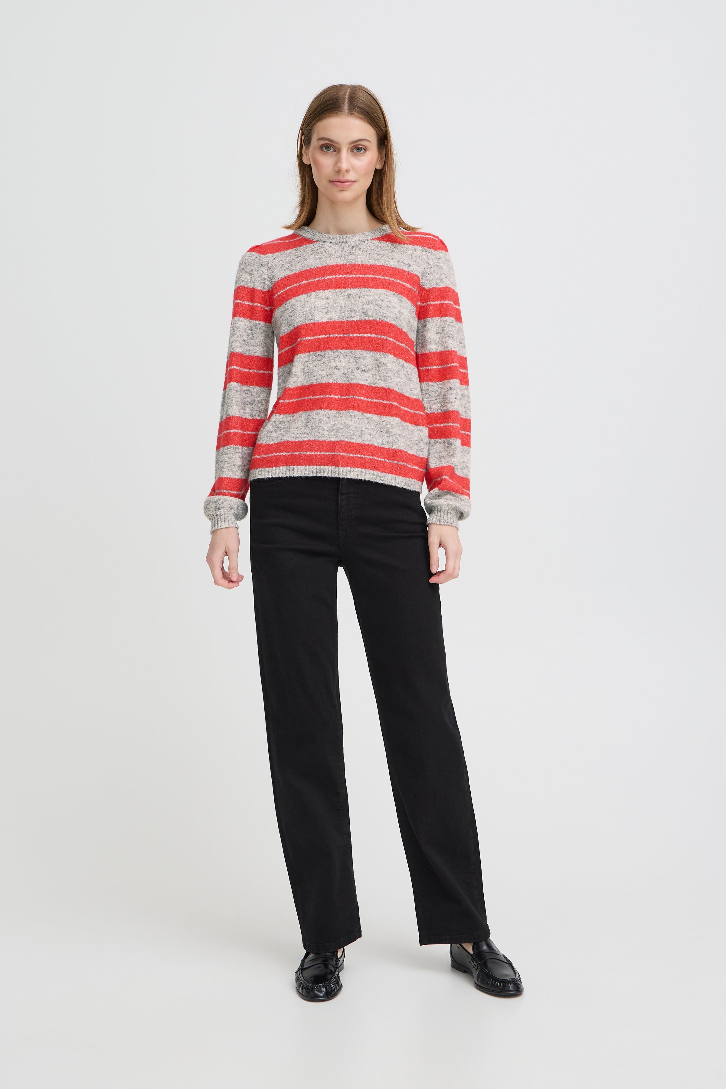 Dalores Knit Jumper (Grey/Teaberry)