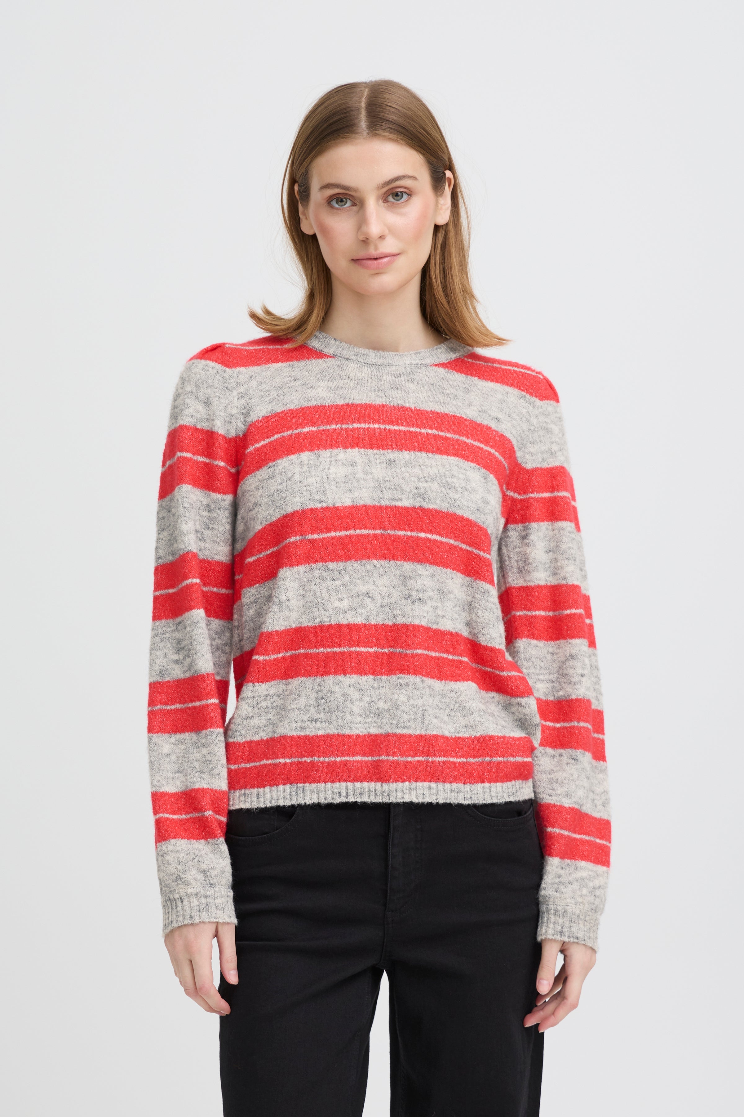 Dalores Knit Jumper (Grey/Teaberry)