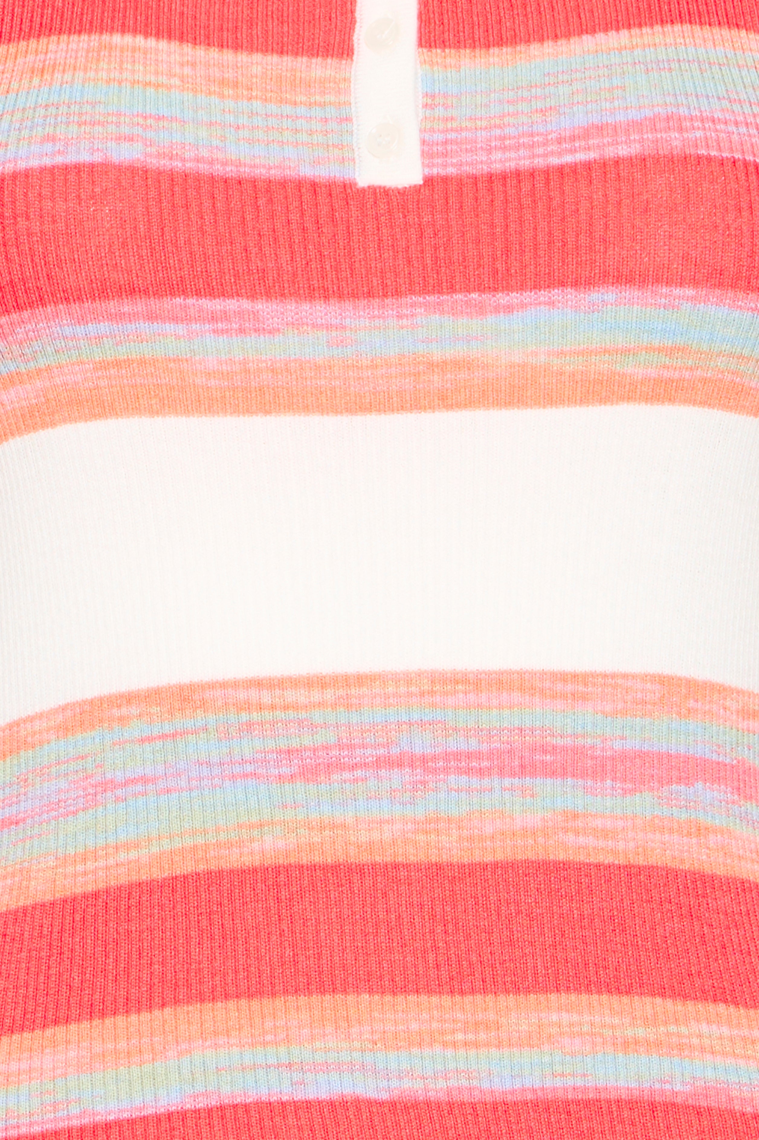 Claire Knit Button Top (Multicolour/Stripe)