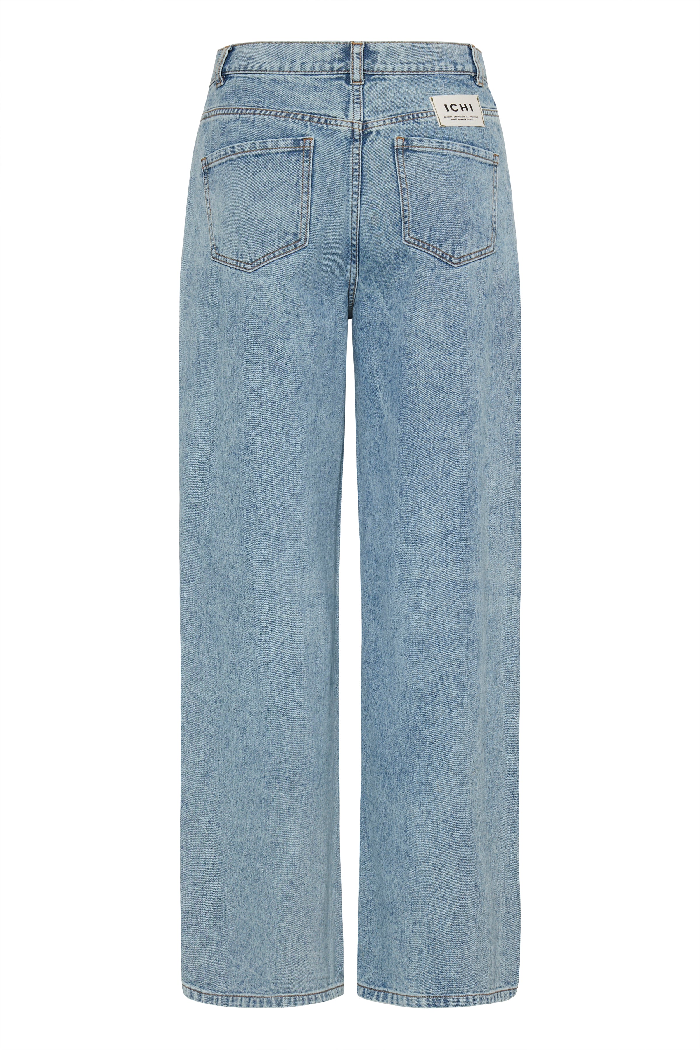 Mandy Wide Leg Jeans (Blue Stonewashed/Leg 32")