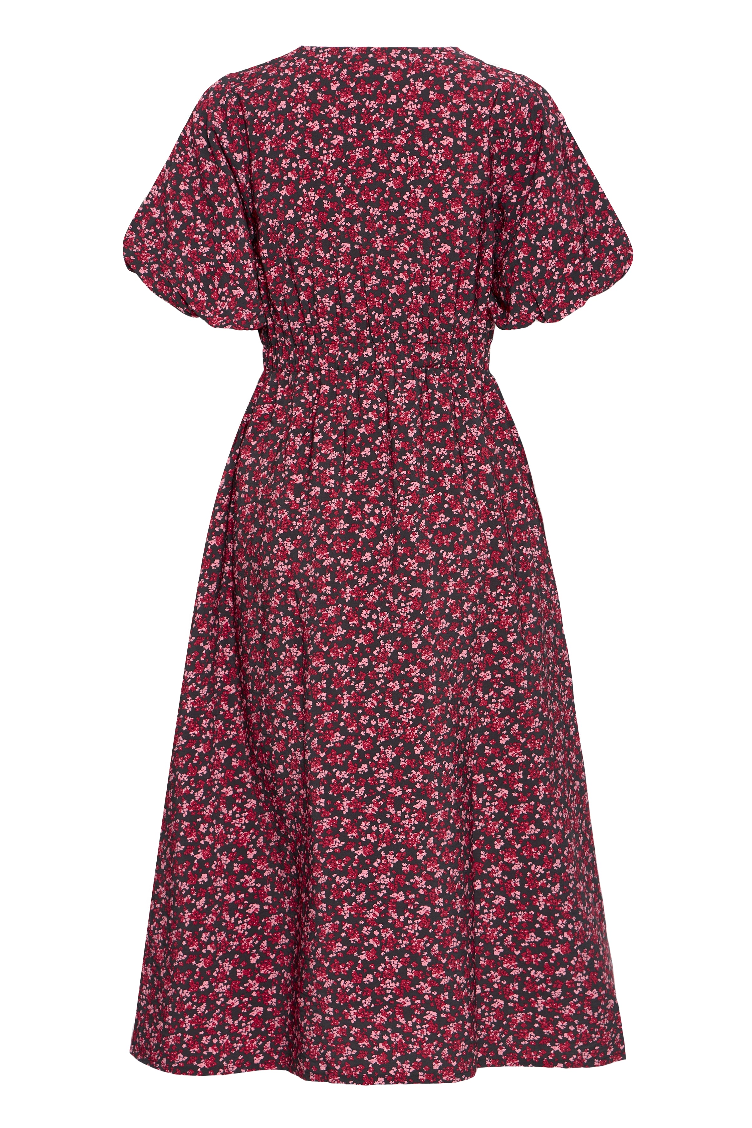 Gill Midi Dress (Black/Pink)