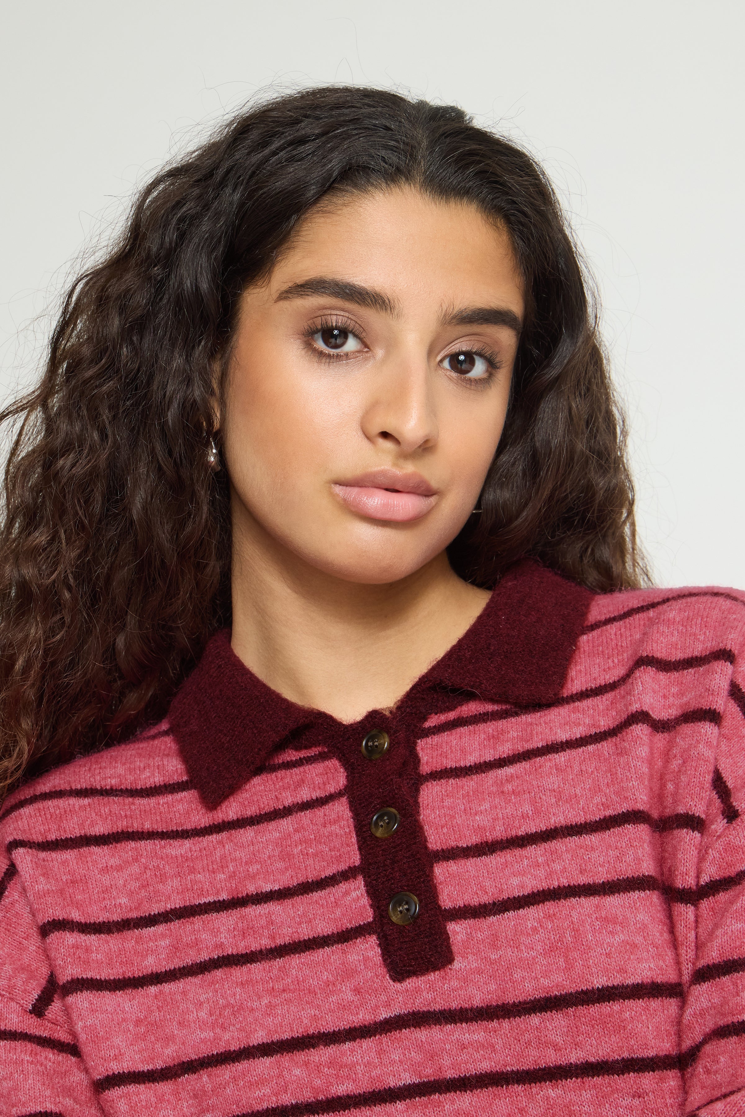 Sally Knit Jumper (Pink/Wine)