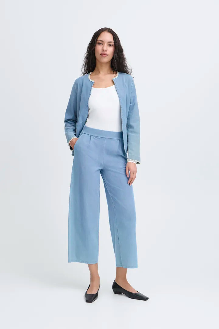 Ima Wide Leg Pants (Denim Light)