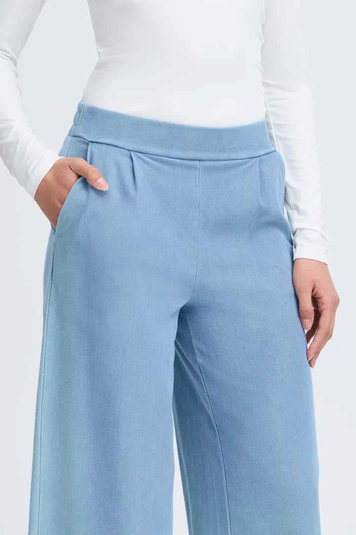 Ima Wide Leg Pants (Denim Light)