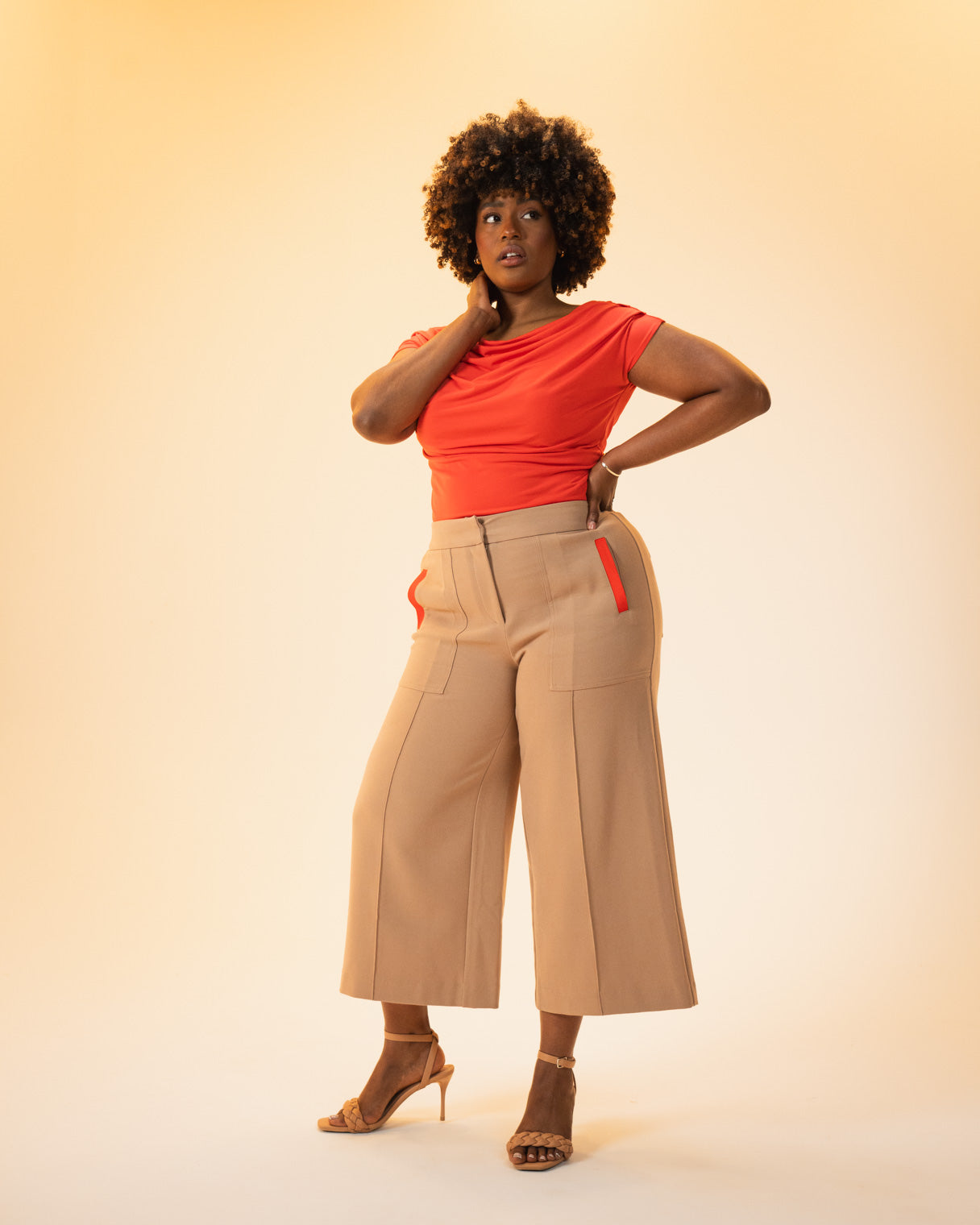 Lily Cowl Top (Poppy)