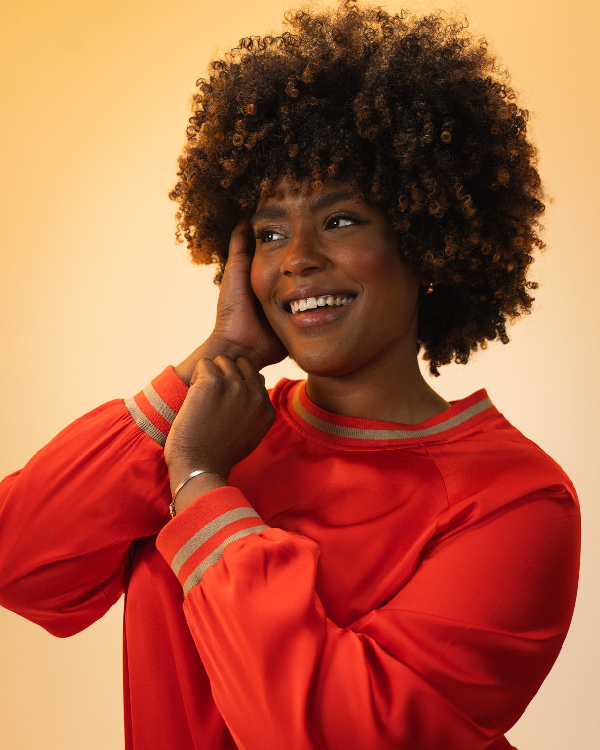 Rose Long Sleeve Top (Poppy)