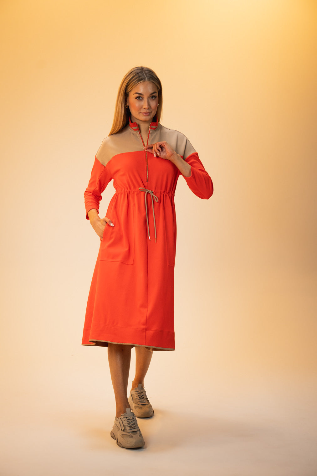 Daffodil Shirt Dress (Poppy)