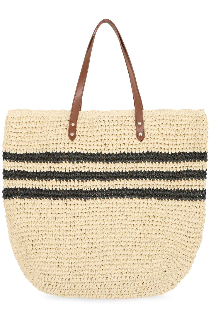 Tilde Holdall Shoulder Bag (Natural/Black)