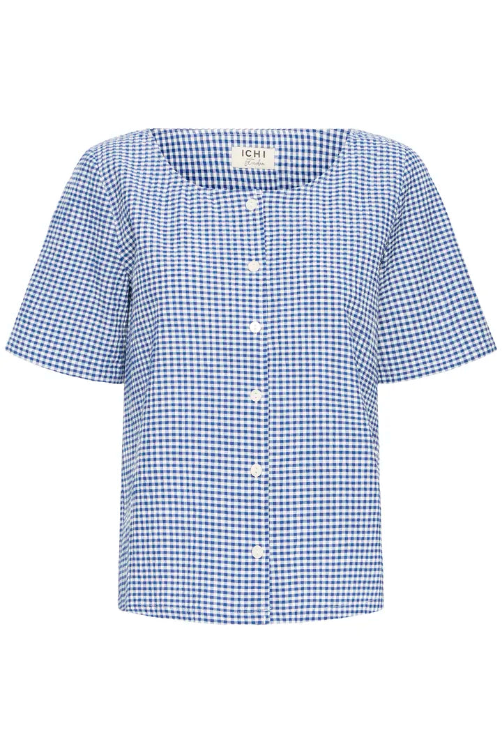 Jimma Top (Blue/White Check)