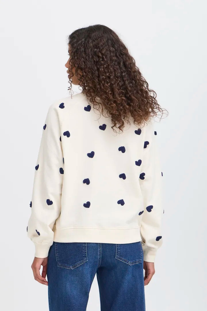 Sura Sweatshirt (Cream/Patriot Blue)