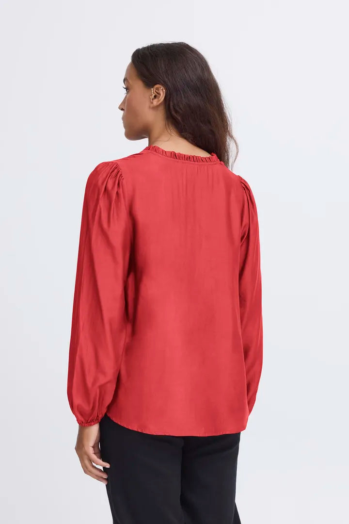 Karla Top (Red Dahlia)