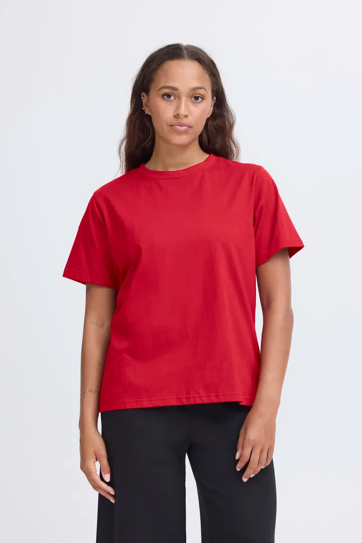 Palmer Loose T-Shirt (Red Dahlia)