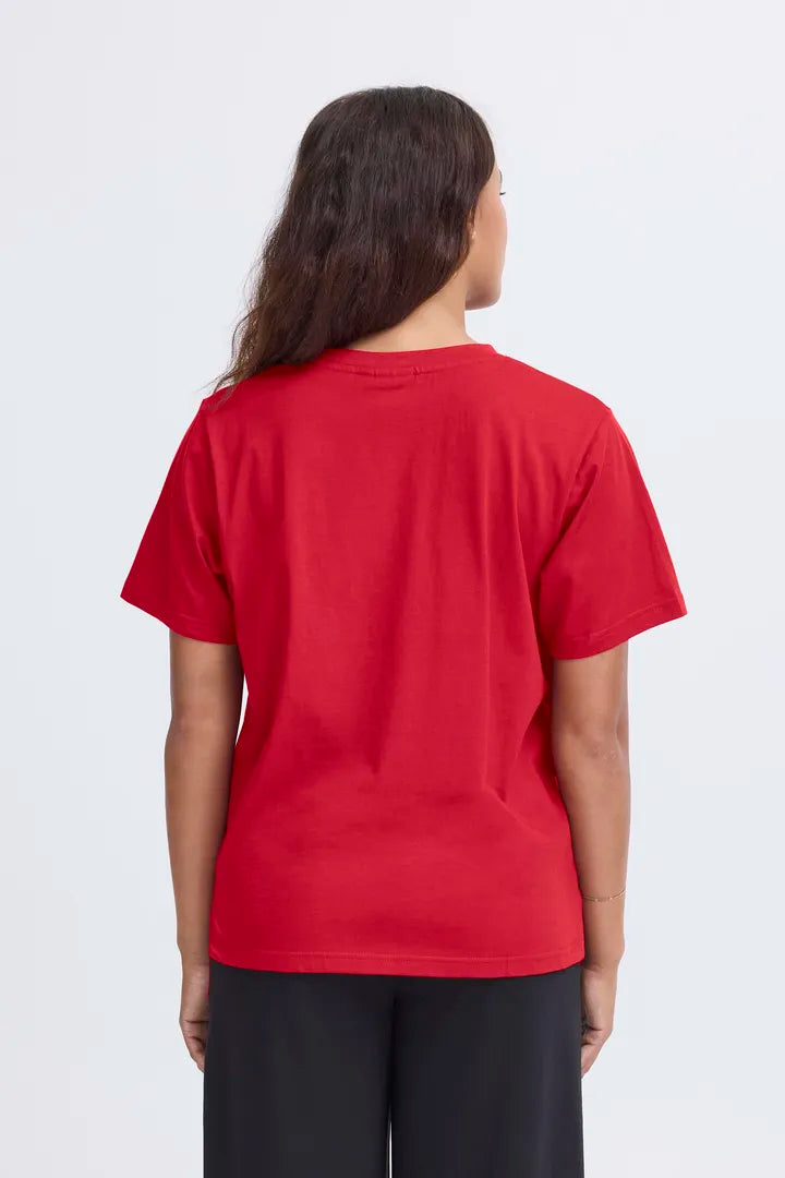 Palmer Loose T-Shirt (Red Dahlia)