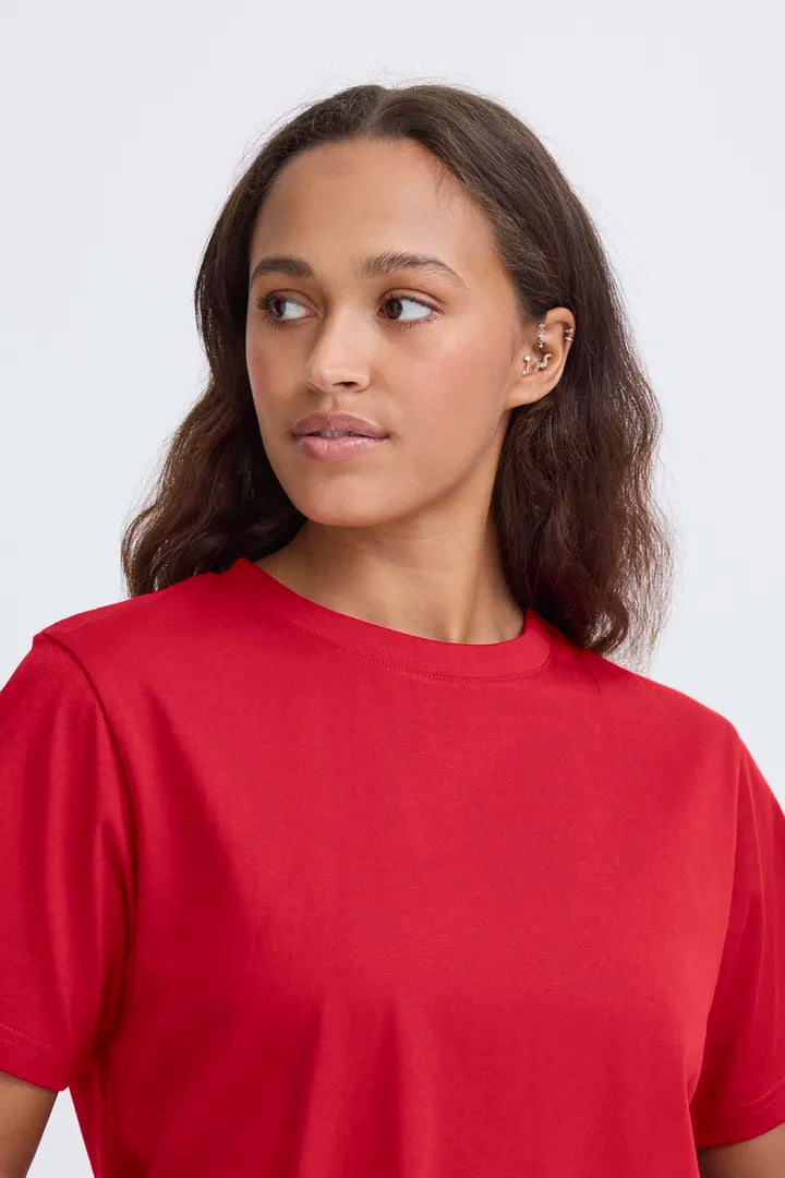 Palmer Loose T-Shirt (Red Dahlia)