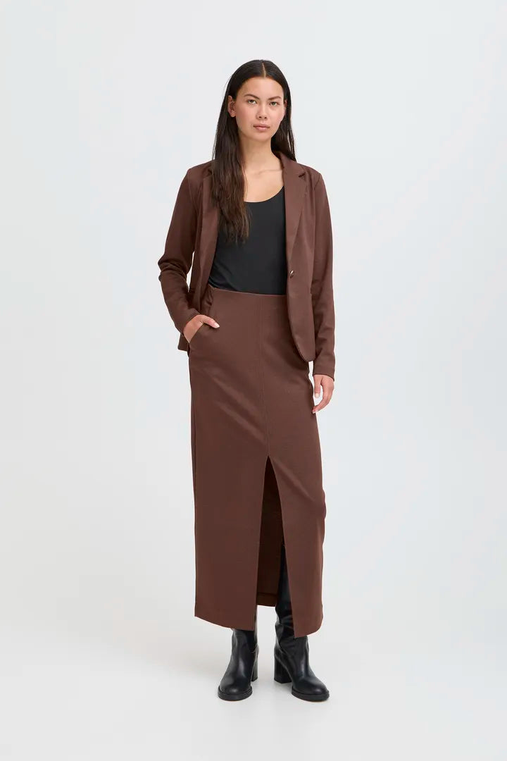 Ramona Ankle Skirt (Coffee Bean)