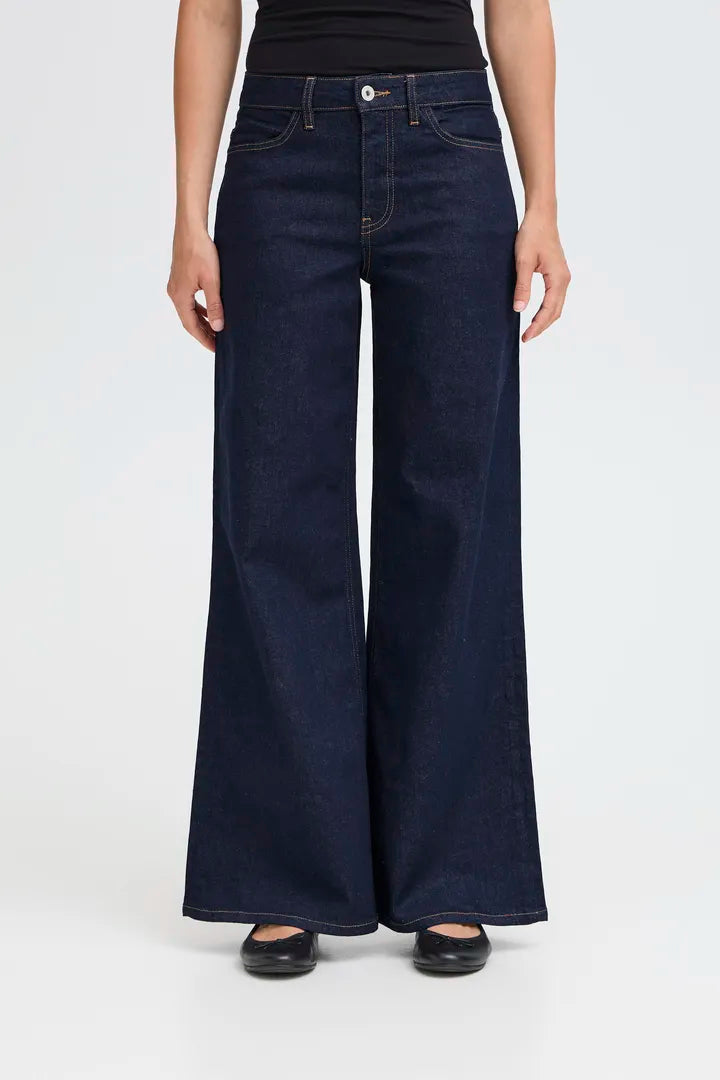 Imogen Wide Leg Jeans (Authentic Blue/Leg 32")