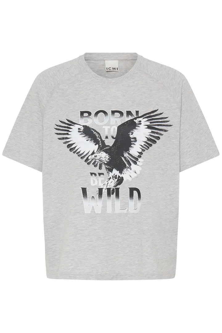 Helly T-Shirt (Light Grey Melange)
