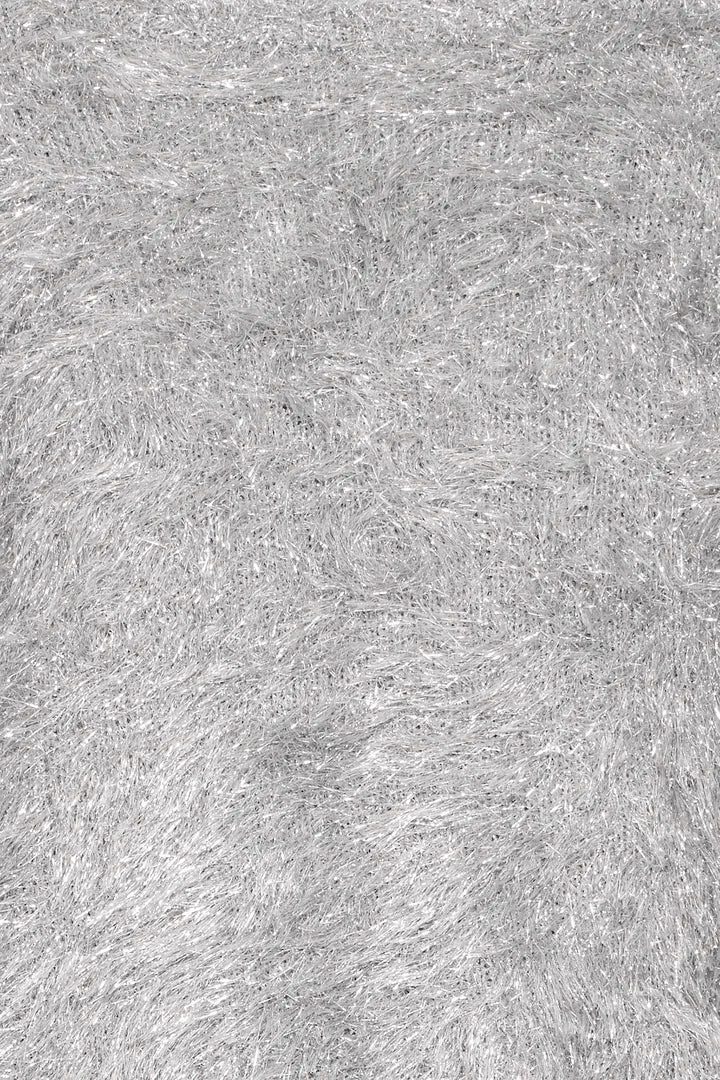 Liz Faux Fur Jumper (Silver)
