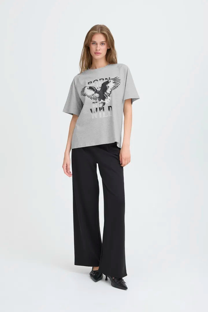 Helly T-Shirt (Light Grey Melange)
