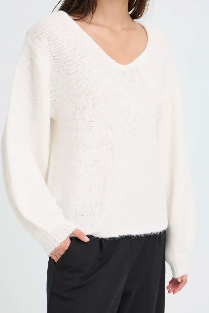 Bria Knit Jumper (Cloud Dancer)
