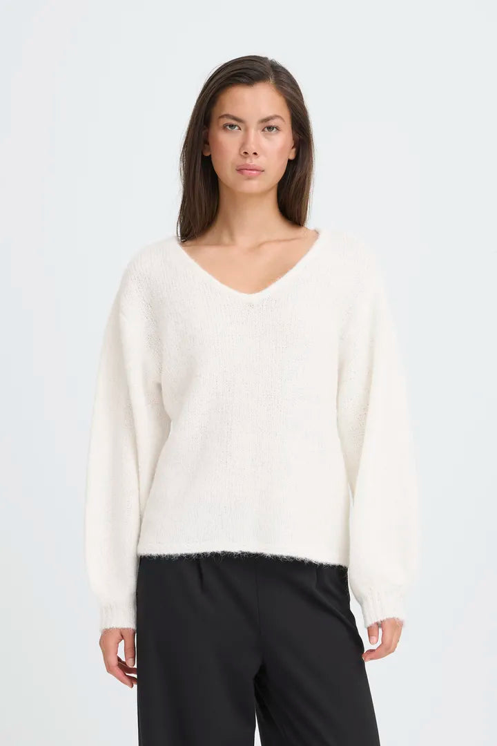 Bria Knit Jumper (Cloud Dancer)