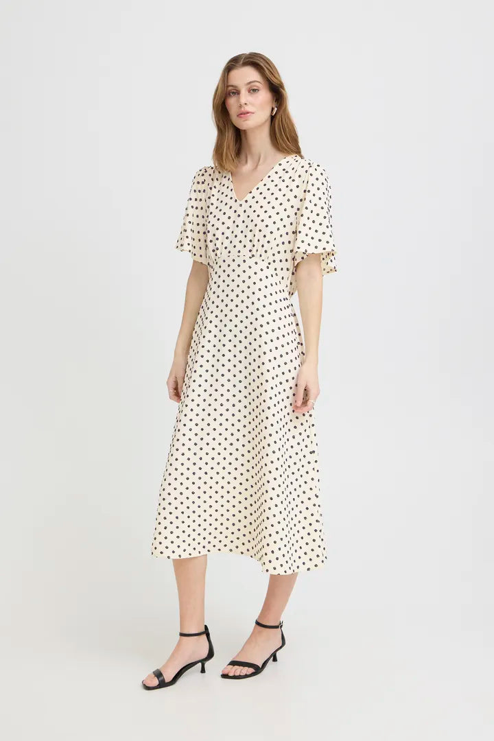 Cindy Midi Dress (Cream)