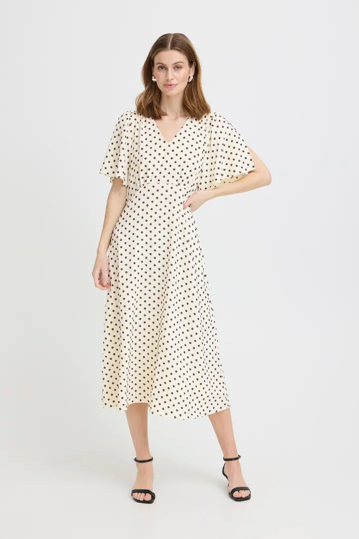 Cindy Midi Dress (Cream)