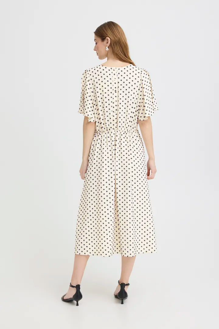 Cindy Midi Dress (Cream)
