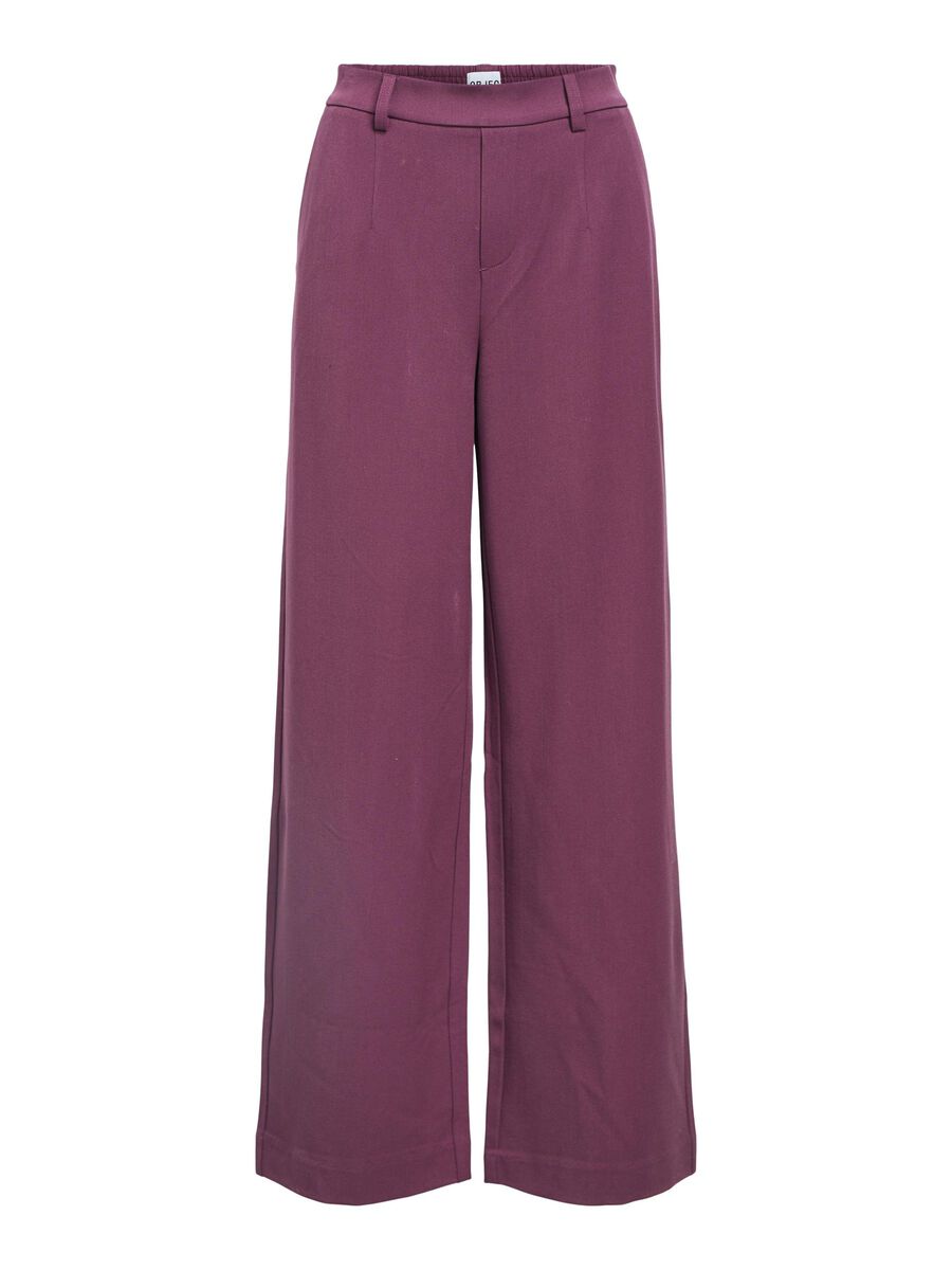 Lissey Wide Leg Pants (Mauve Wine)