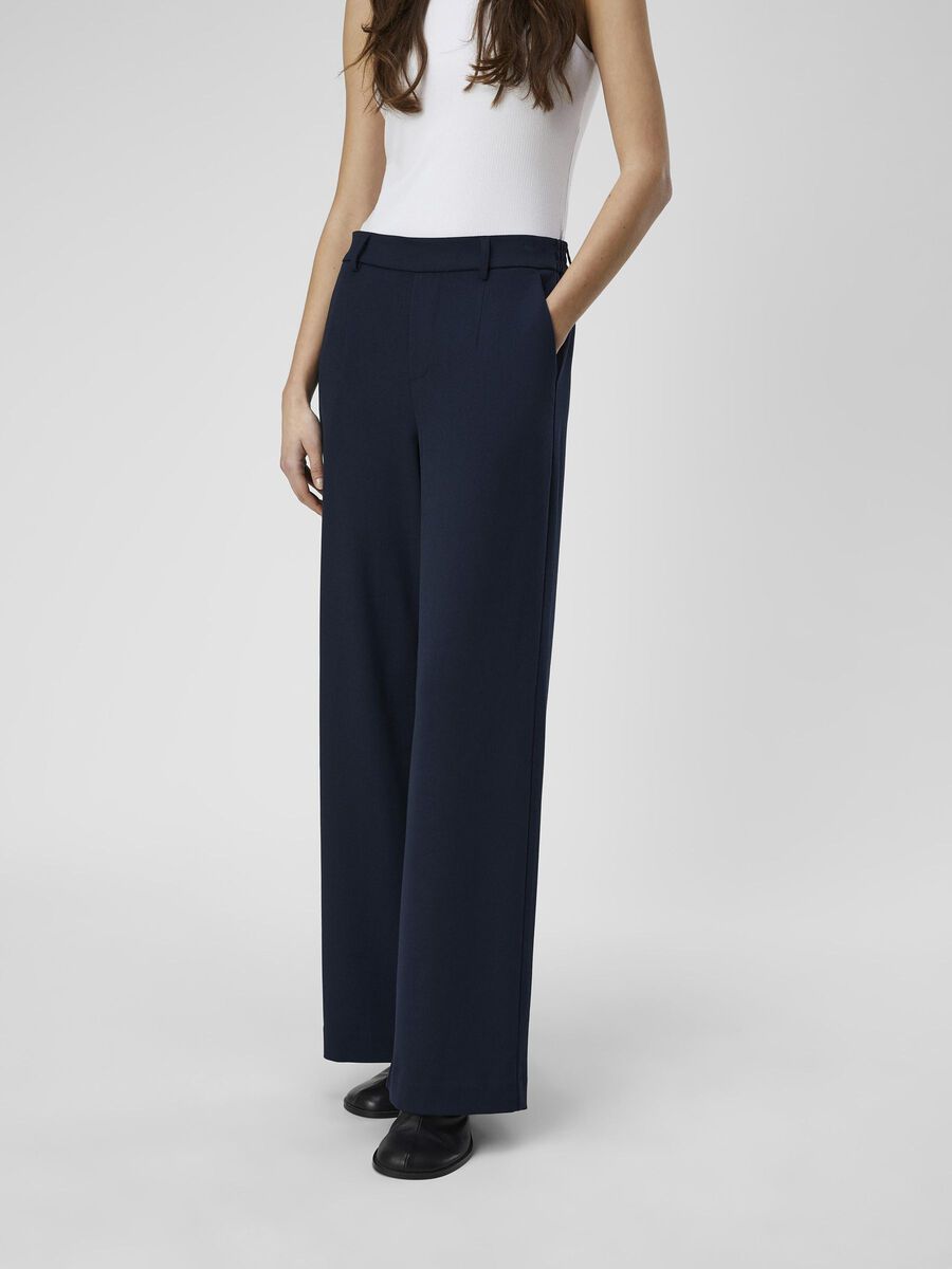 Lissey Wide Leg Pants (Navy)