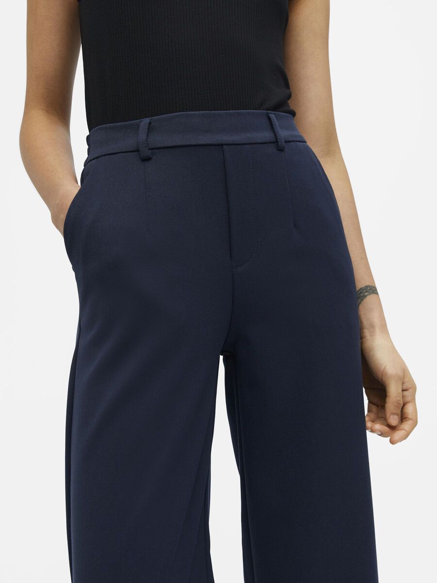 Lissey Wide Leg Pants (Navy)