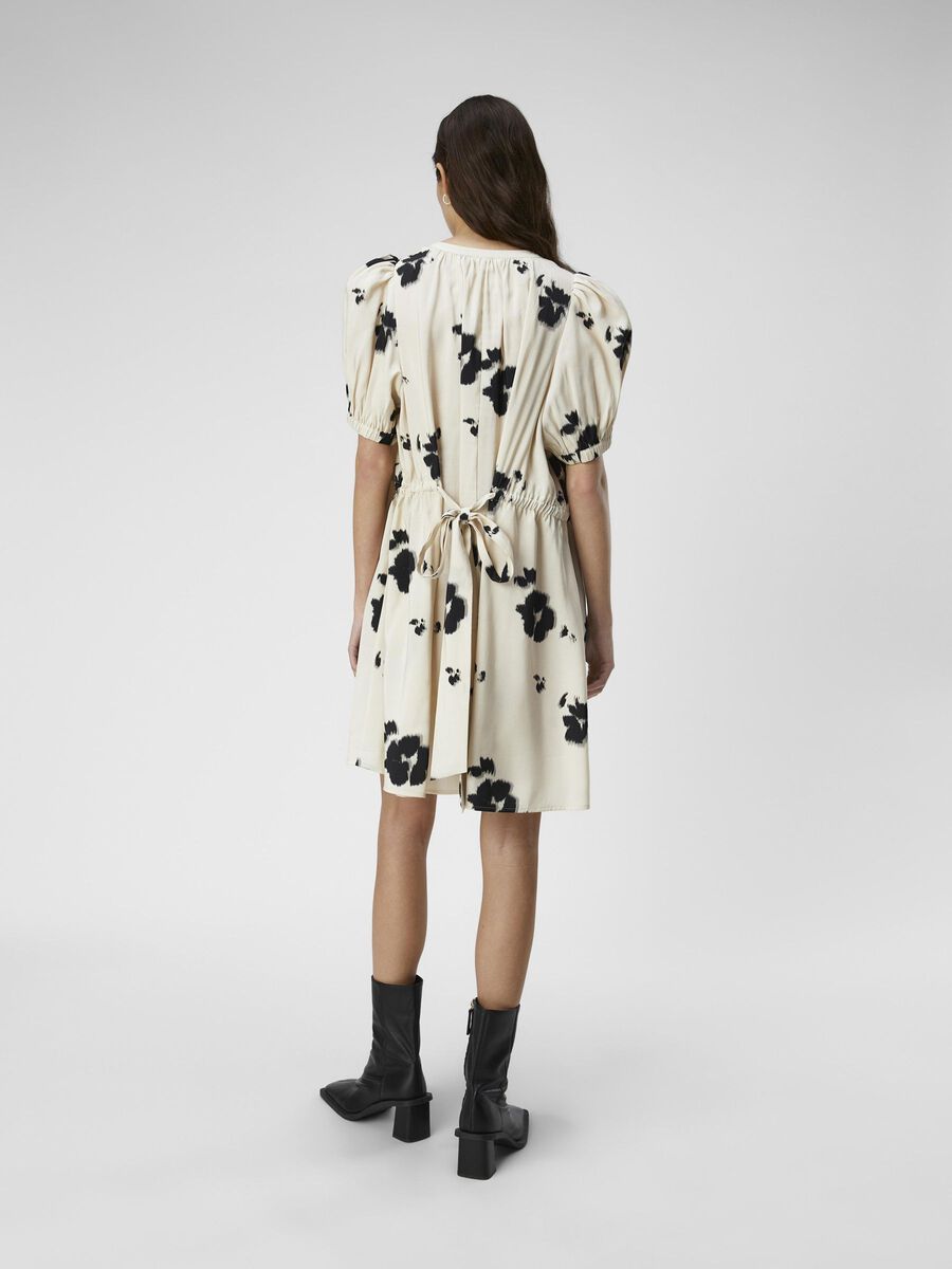 Jeanie Mini Dress (Sandshell/Flower)