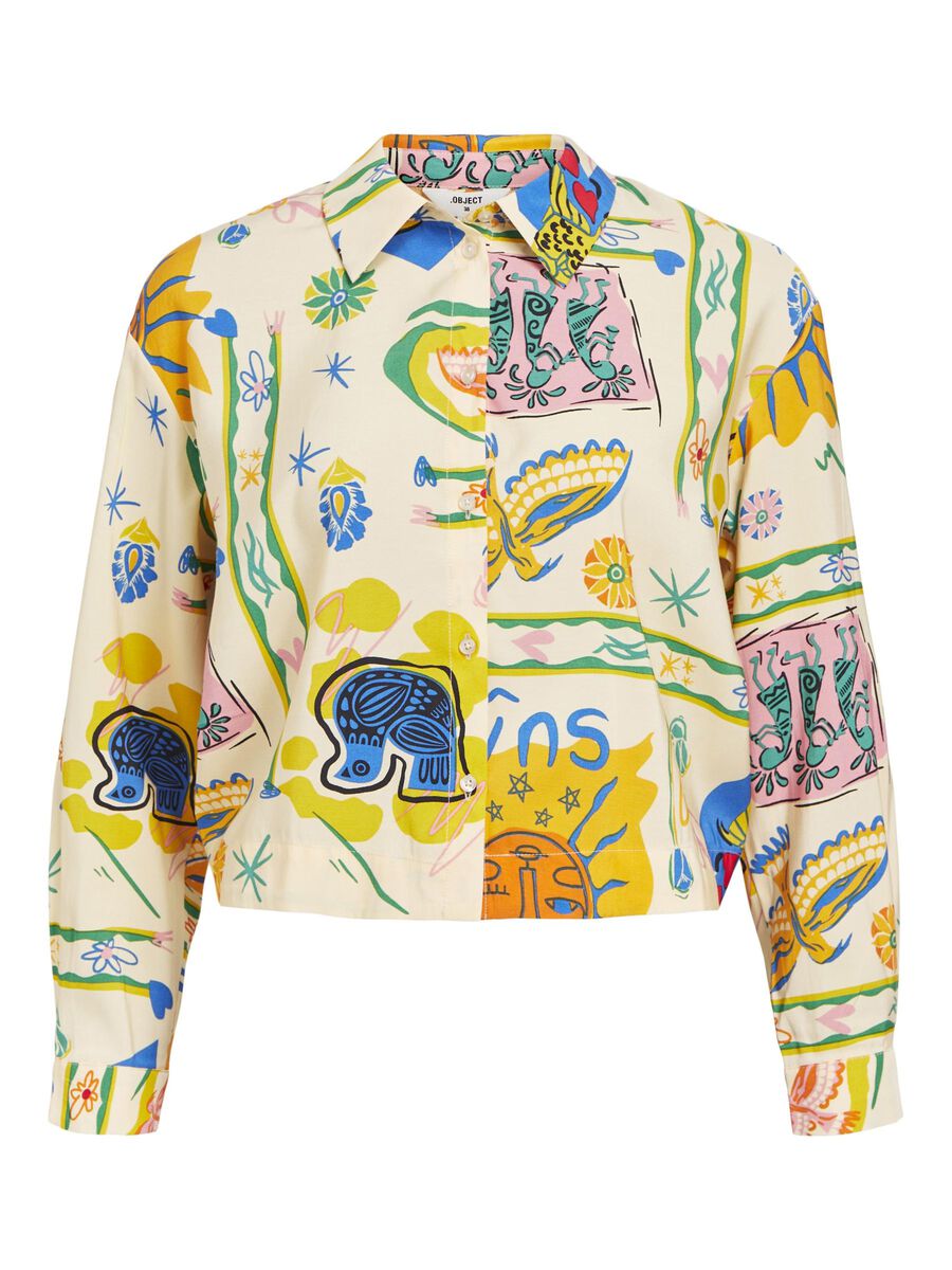 Martha Printed Shirt (Sandshell/ Multicolour)