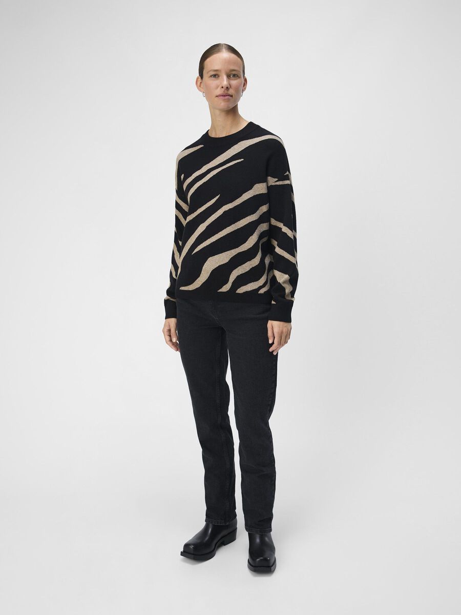 Reign Knit Jumper (Black/Desert Taupe)