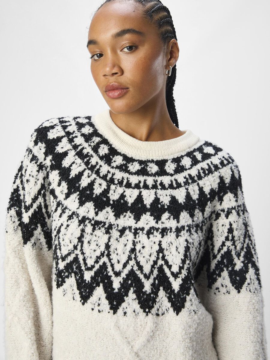 Tola Knit Jumper (White Sand/Black)