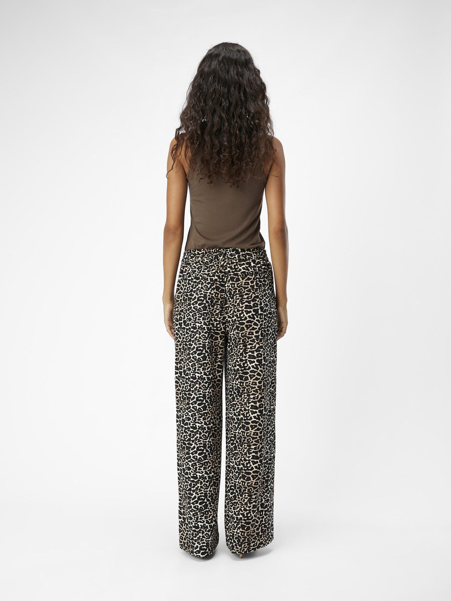 Babette Wide Leg Pants (Humus/Leo)