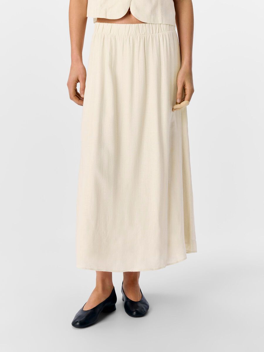 Joanna Midi Skirt (Sandshell)