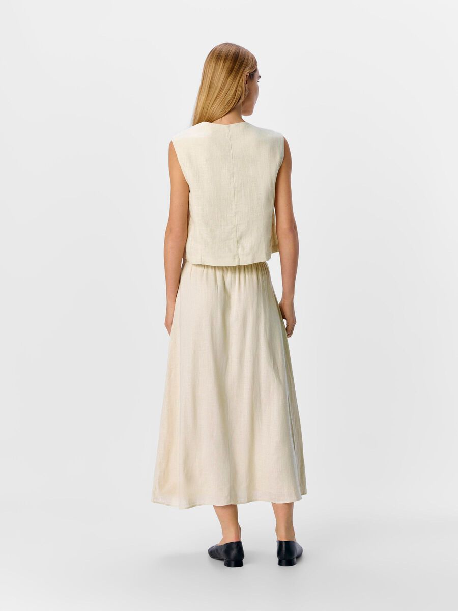 Joanna Midi Skirt (Sandshell)