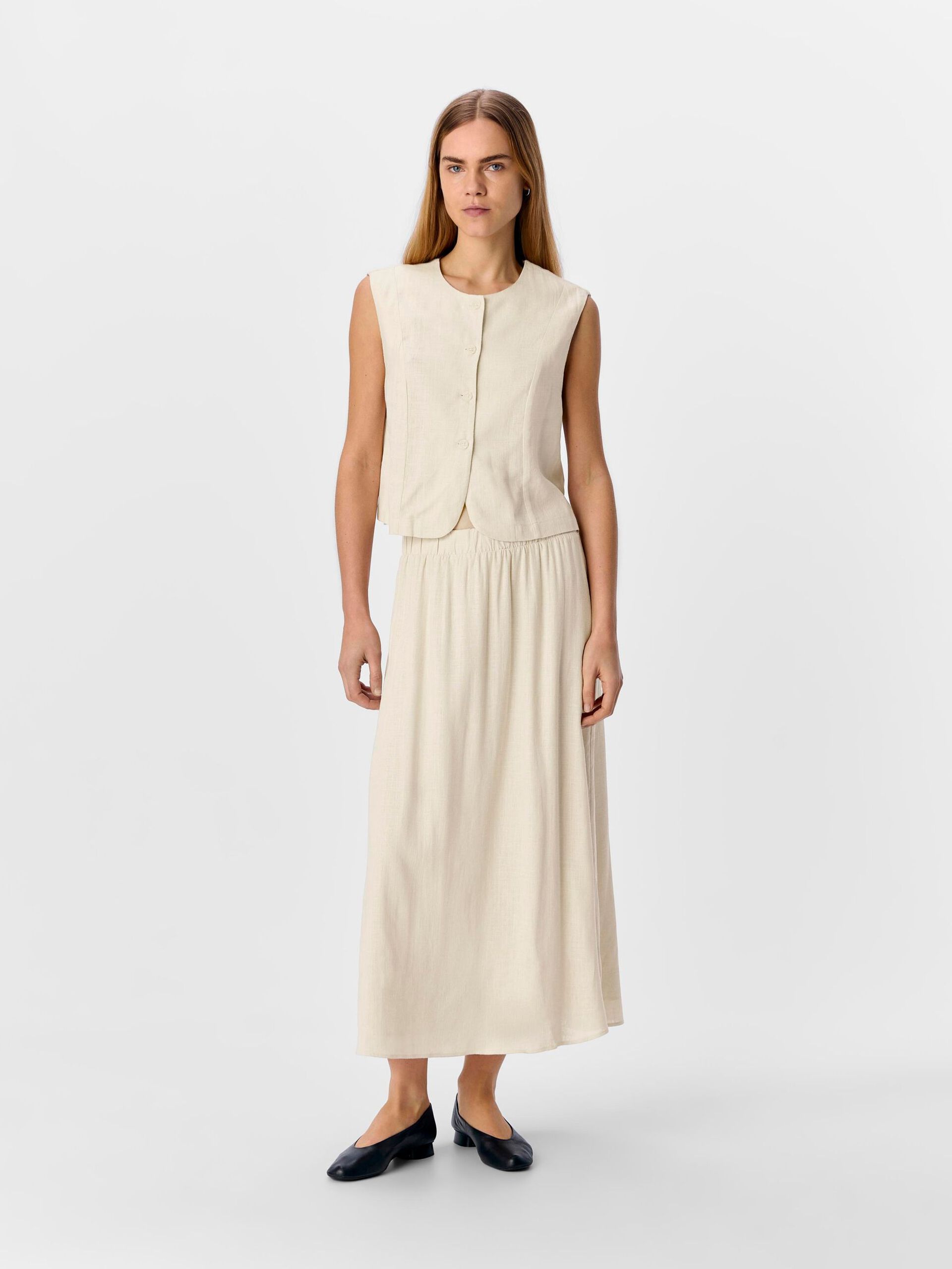 Jayce Sleeveless Top (Sandshell)