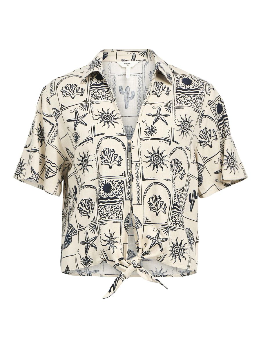 Ember Printed Shirt (Sandshell/Sky Captain)