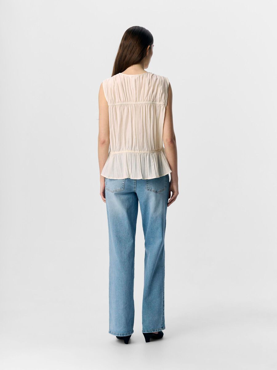 Bree Sleeveless Top (Sandshell)